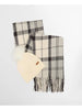 Set accessori sciarpa+cappello dover Monochrome tartan
