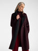 Must/black wool-blend double-faced coat