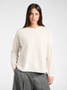 Pure wool boat neck sweater Clay