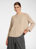 Openwork rhinestone sweater, Clay