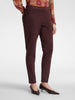 Must-colored cotton blend drill slim trousers