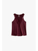 V-neck top with Plum noir lace inserts