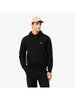 Black fleece hooded sweatshirt