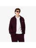 Burgundy fleece hooded sweatshirt