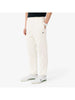 Pantalone della tuta tapered fit in tessuto felpato Latte