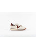 Sneakers Saturno nylon & camoscio Crema